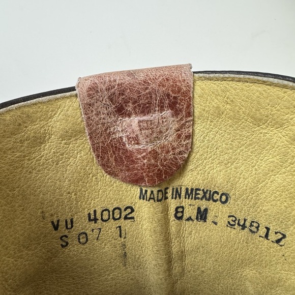 Sundance Womens Beige Studded Leather Western Cowgirl Ankle Boots Size 8 - Picture 6 of 7